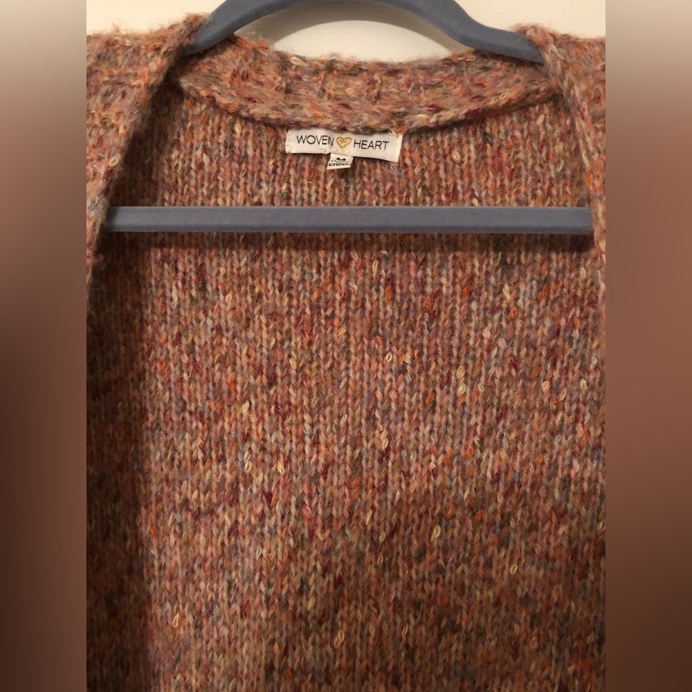 Boho-Chic and COZY- Pink/Multi Colored Oversized Cardigan - Picture 5 of 8